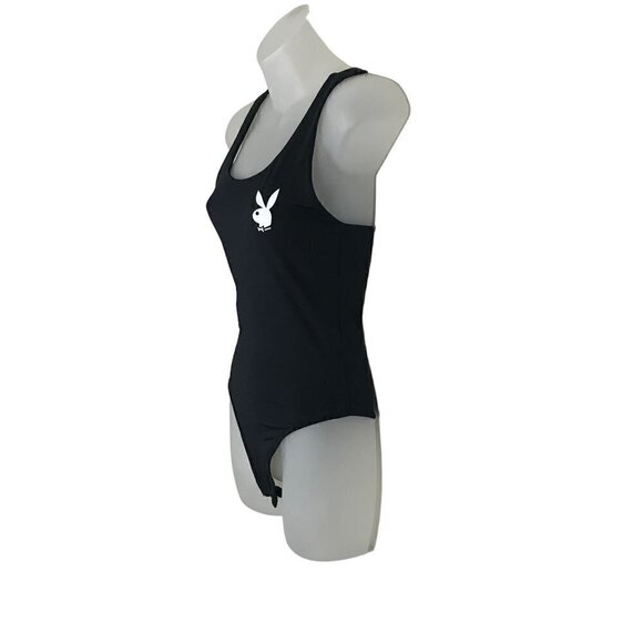 PLAYBOY Black Bodysuit Size L - Picture 4 of 6
